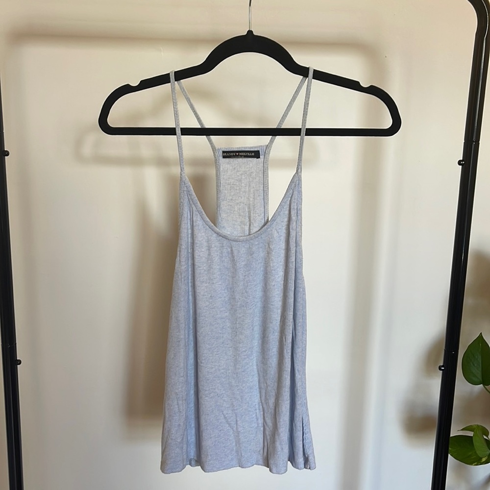 Brandy Melville baby blue racer back tank